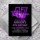 Search for 47th birthday invitations For her