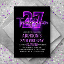 Search for 27th birthday invitations For her