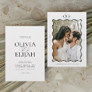 Search for monogram photo invitations Modern