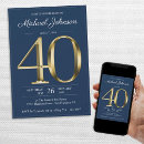 Search for classy 40th birthday invitations Elegant