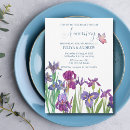 Search for iris flower party invitations Couple