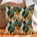 Search for brown orange and green cushions Pattern