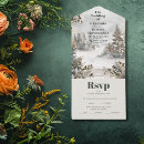 Search for fall scene invitations Rustic forest mountain scene