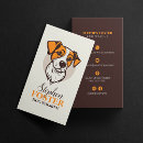 Search for animal business cards Dog trainer