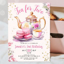 Search for tea for two invitations Pink and gold