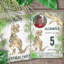 Search for jungle birthday invitations T rex