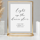 Search for is on the dance floor wedding signs Let love glow