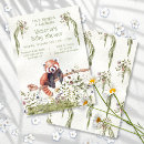 Search for cute red panda invitations Gender neutral