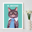 Search for cat with glasses posters For kids
