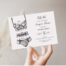 Search for lingerie shower invitations Hand drawn