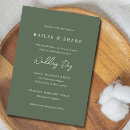 Search for olive wedding invitations Elegant