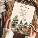 Search for woodland animal baby shower invitations Forest