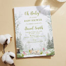 Search for editable baby shower invitations Woodland