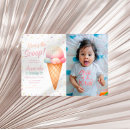 Search for ice cream scoop birthday invitations Girls summer party