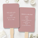 Search for dusty rose wedding programs Minimalist