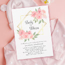 Search for gold frame baby shower invitations Watercolor flowers