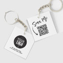 Search for scan qr code key rings Black and white
