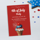 Search for us independence day invitations Red white and blue