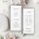 Search for black and white wedding programs Formal