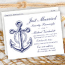 Search for beach wedding announcement cards Just married