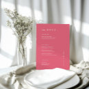 Search for drinks wedding menus Pink