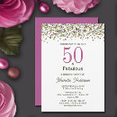 Search for simple 50th birthday invitations Feminine
