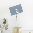 Search for dusty blue table cards Script