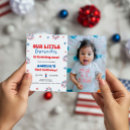 Search for independence day invitations Red white and blue