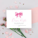 Search for scalloped ribbon invitations Pink bow