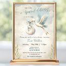 Search for vintage stork baby shower invitations Classic