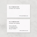 Search for typewriter font business cards Minimalist