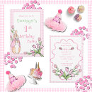 Search for beatrix potter birthday invitations Pink