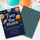 Search for two the moon birthday invitations 2nd