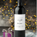 Search for black white wine labels Calligraphy script