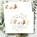 Search for forest thank you postcards Woodland animals