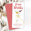 Search for free drinks save the dates Watercolor