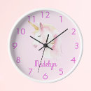 Search for unicorn clocks Girl