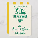 Search for yellow and green wedding invitations Groovy