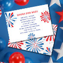 Search for red white and due baby shower invitations Fireworks