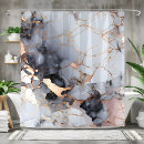 Search for rose gold marble shower curtains Pretty