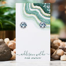 Search for jewelry business cards Gold glitter