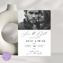 Search for black and white photo invitations Budget