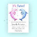 Search for dolphin invitations Watercolor