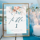 Search for bohemian floral wedding table cards Peach