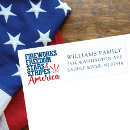 Search for fourth of july return address labels America