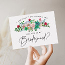 Search for floral bridesmaid cards Honour