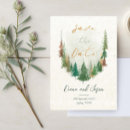 Search for pine tree save the dates Woodland