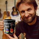 Search for guitarists mugs Rock and roll