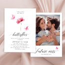 Search for pink flowers bridal shower invitations Botanical