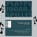 Search for music lessons business cards Musician